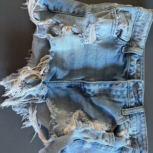 Cello Size S Distressed Denim Shorts